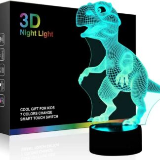3D LED Lampa Dinosaurus